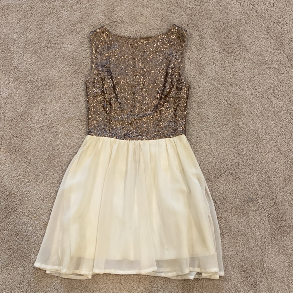 Sequin and Sheer Dress